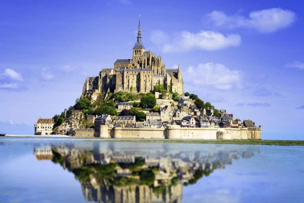 Mont Saint-Michel across the bay